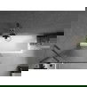 Mexen Next 1-szárnyú fürdőkádparaván 80 x 150 cm, csíkos, gun metal - 895-080-000-00-09-95