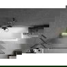 Mexen Next kádparaván 1-szárnyú 90 x 150 cm, csíkos, gun metal - 895-090-000-00-09-95