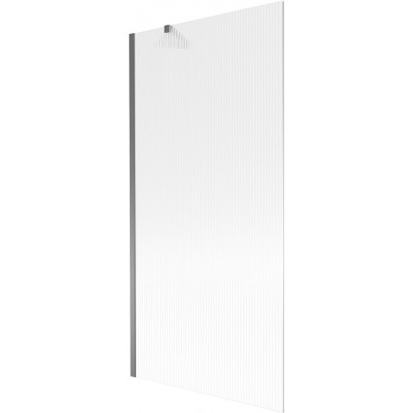 Mexen Next kádfal 1-szárnyú 90 x 150 cm, csíkos, gun metal - 895-090-000-00-09-95