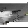Mexen Next paravan de cadă cu 1 panou 100 x 150 cm, dungi, gun metal - 895-100-000-00-09-95