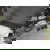 Mexen Next egyajtós fürdőkád paraván 50 x 150 cm, csíkos, kefélt nikkel - 895-050-000-00-09-97