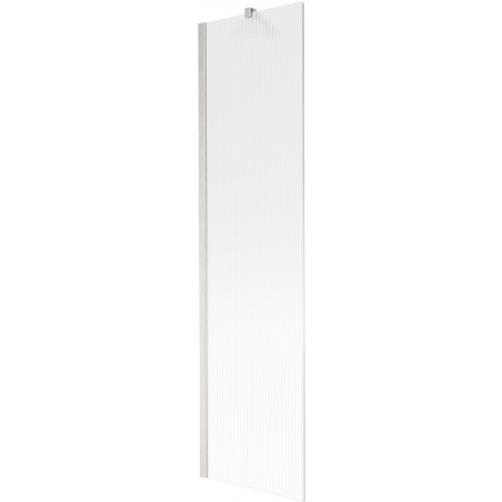 Mexen Next egyajtós fürdőkád paraván 50 x 150 cm, csíkos, kefélt nikkel - 895-050-000-00-09-97