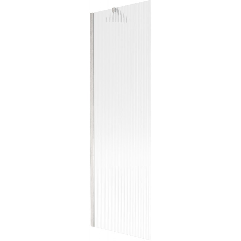 Mexen Next egyszárnyú fürdőszobai paraván 60 x 150 cm, prizmás, selyemfényű nikkel - 895-060-000-00-09-97