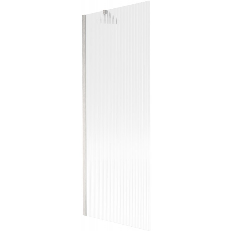 Mexen Next kádparaván, 1-szárnyú, 70 x 150 cm, csíkos, kefefényezett nikkel - 895-070-000-00-09-97