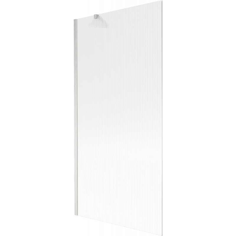 Mexen Next paravan de cadă cu 1 canat 90 x 150 cm, dungi, nichel periat - 895-090-000-00-09-97