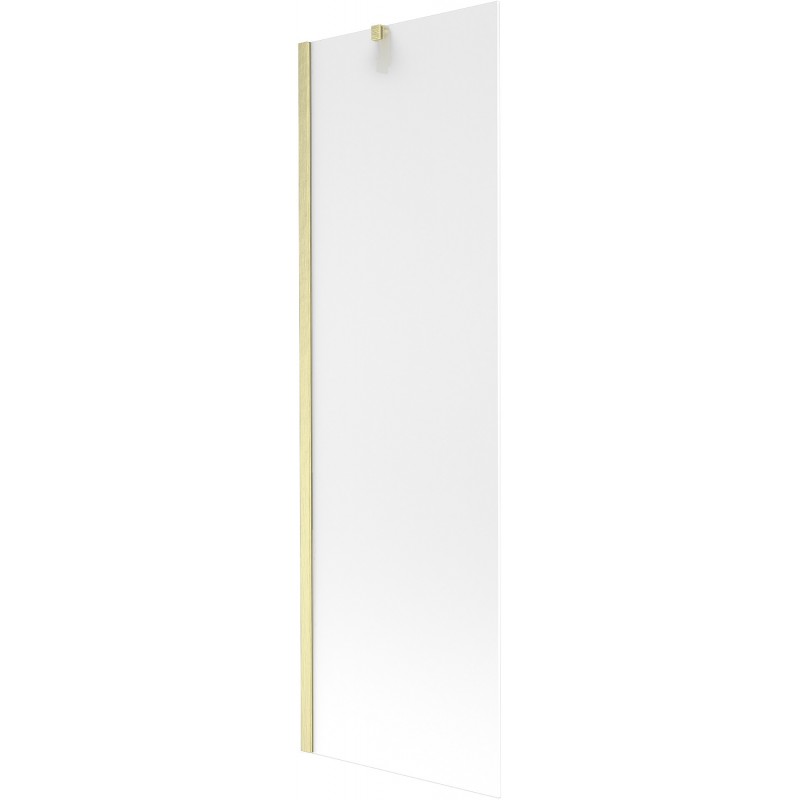 Mexen Next fürdőszobai paraván 1-szárnyú 60 x 150 cm, homokfúvott, arany kefe - 895-060-000-00-30-55