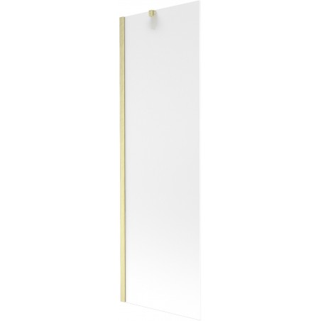 Mexen Next fürdőszobai paraván 1-szárnyú 60 x 150 cm, homokfúvott, arany kefe - 895-060-000-00-30-55