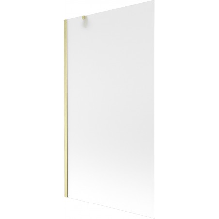 Mexen Next fürdőkádparaván 1-szárnyú 100 x 150 cm, jégvirág, arany kefélt - 895-100-000-00-30-55