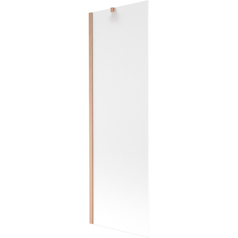 Mexen Next 1 szárnyú fürdőkád paraván 60 x 150 cm, fagyos, kefélt réz - 895-060-000-00-30-65