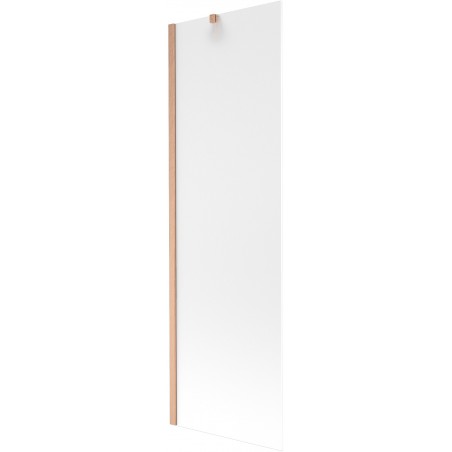 Mexen Next 1 szárnyú fürdőkád paraván 60 x 150 cm, fagyos, kefélt réz - 895-060-000-00-30-65