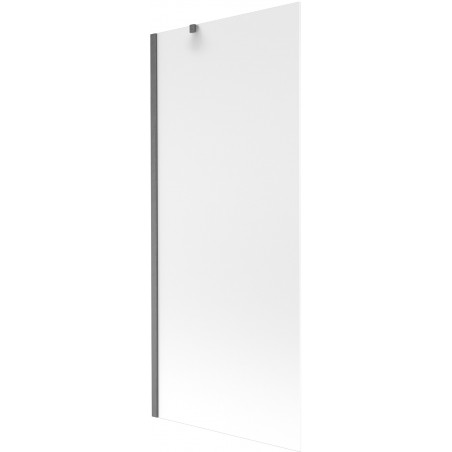 Mexen Next 1-szárnyú kádparaván 80 x 150 cm, zúzott, szálcsiszolt gun gray - 895-080-000-00-30-66