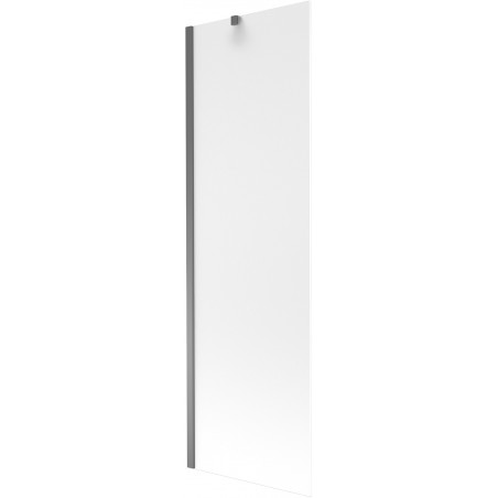 Mexen Next kádparaván, 1-szárnyú 60 x 150 cm, homokfúvott, gun metal - 895-060-000-00-30-95