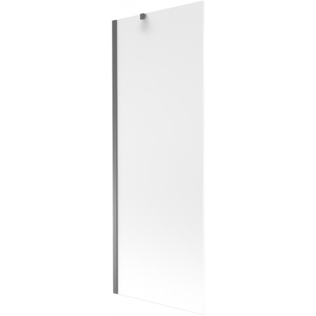 Mexen Next egyajtós fürdőszobai lepernyő 70 x 150 cm, jégvirágos, gun metal - 895-070-000-00-30-95