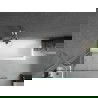 Mexen Next fürdőkád paraván 1-szárnyú 90 x 150 cm, átlátszó, csiszolt nikkel - 895-090-000-00-00-97