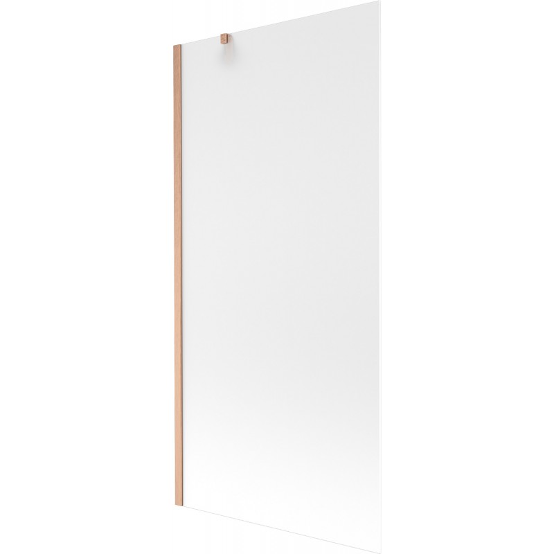 Paravan cadă Mexen Next cu 1 panou, 90 x 150 cm, sticlă mată, cupru periat - 895-090-000-00-30-65