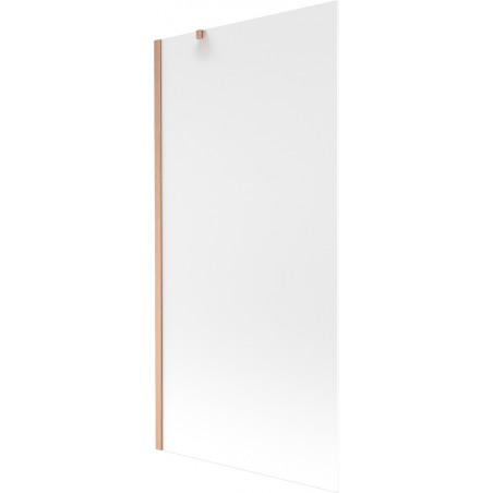 Paravan cadă Mexen Next cu 1 panou, 90 x 150 cm, sticlă mată, cupru periat - 895-090-000-00-30-65