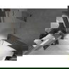 Mexen Next fürdőkádparaván 1-szárnyú 90 x 150 cm, homályos, gun metal - 895-090-000-00-30-95