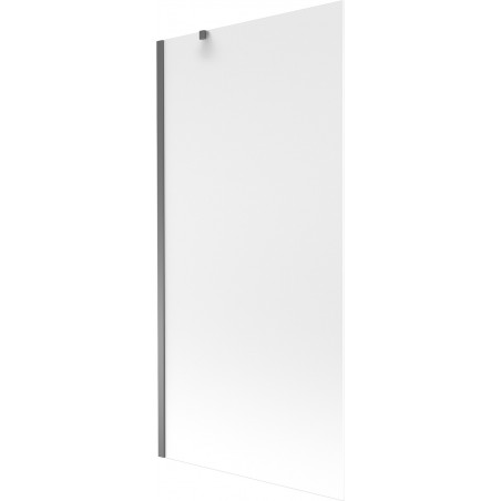 Mexen Next fürdőkádparaván 1-szárnyú 90 x 150 cm, homályos, gun metal - 895-090-000-00-30-95