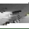 Mexen Next fürdőkádparaván 1-szárnyú 90 x 150 cm, homályos, gun metal - 895-090-000-00-30-95