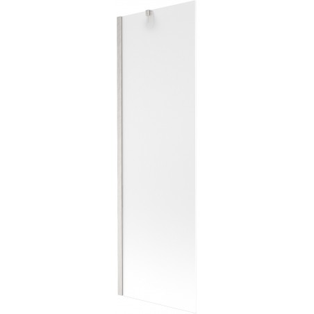 Mexen Next 1-szárnyú fürdőkádparaván 60 x 150 cm, zúzmarás, kefélt nikkel - 895-060-000-00-30-97
