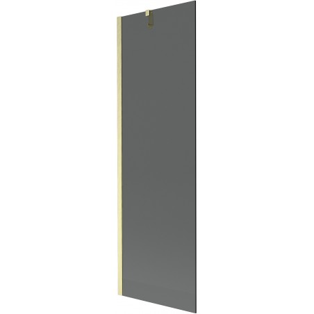 Mexen Next egyszárnyú fürdőszobai panel 60 x 150 cm, grafit, arany kefélt - 895-060-000-00-40-55