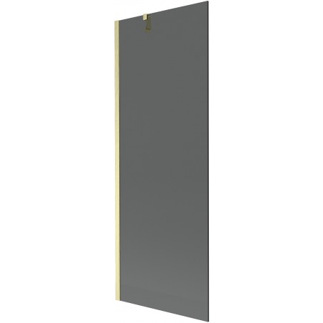 Mexen Next 1-szárnyú fürdőkádparaván 70 x 150 cm, grafit, arany selyemfényű - 895-070-000-00-40-55