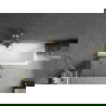 Mexen Next paravan cadă 1-canată 80 x 150 cm, grafit, auriu periat - 895-080-000-00-40-55