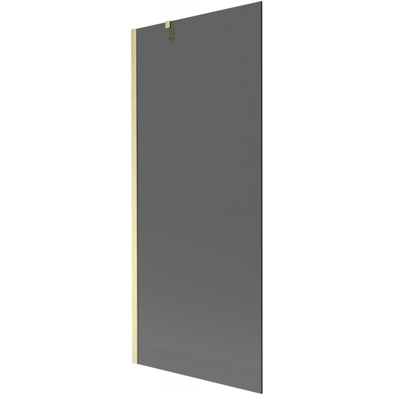 Mexen Next paravan cadă 1-canată 80 x 150 cm, grafit, auriu periat - 895-080-000-00-40-55