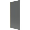 Mexen Next paravan cadă 1-canată 80 x 150 cm, grafit, auriu periat - 895-080-000-00-40-55