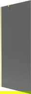 Mexen Next paravan cadă cu 1 panou, 80 x 150 cm, grafit, auriu periat - 895-080-000-00-40-55