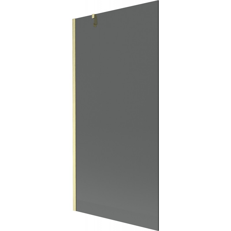 Paravan cadă Mexen Next cu 1 panou 90 x 150 cm, grafit, auriu periat - 895-090-000-00-40-55