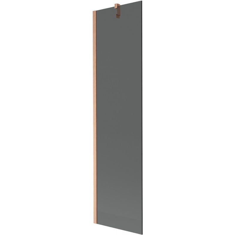 Mexen Next kádfal egyajtós 50 x 150 cm, grafit, kefe réz - 895-050-000-00-40-65