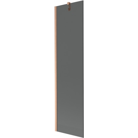 Mexen Next kádfal egyajtós 50 x 150 cm, grafit, kefe réz - 895-050-000-00-40-65