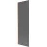 Paravan cadă Mexen Next 1-panou 60 x 150 cm, grafit, cupru periat - 895-060-000-00-40-65