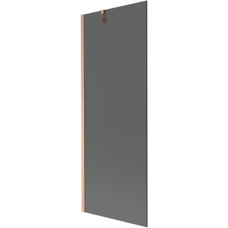Mexen Next egyszárnyú kádparaván 70 x 150 cm, grafit, szálcsiszolt réz - 895-070-000-00-40-65