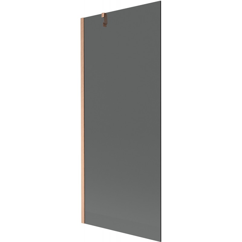 Mexen Next egyszárnyú kádpanel 80 x 150 cm, grafit, kefe réz - 895-080-000-00-40-65