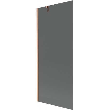 Mexen Next egyszárnyú kádpanel 80 x 150 cm, grafit, kefe réz - 895-080-000-00-40-65
