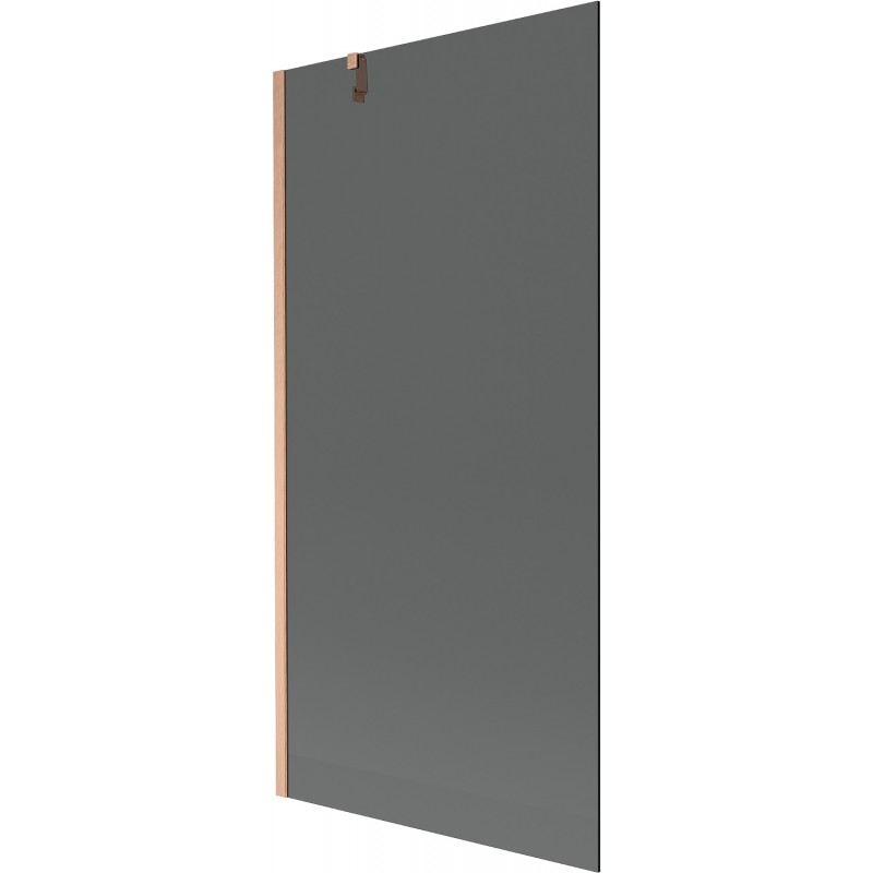 Paravan cadă Mexen Next, cu 1 panou, 90 x 150 cm, grafit, cupru periat - 895-090-000-00-40-65