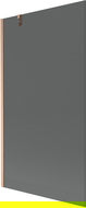 Paravan cadă Mexen Next 1-panou 100 x 150 cm, grafit, cupru periat - 895-100-000-00-40-65