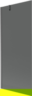 Mexen Next paravan cadă 1-panou 80 x 150 cm, grafit, gri armă periat - 895-080-000-00-40-66