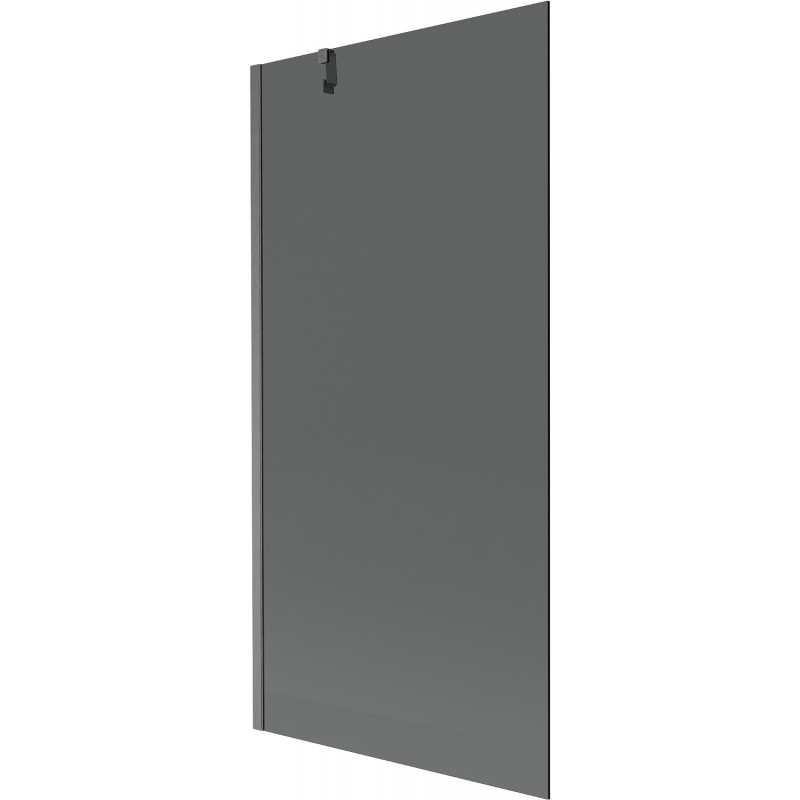 Mexen Next egyajtós fürdőkádparaván 90 x 150 cm, grafit, gun gray csiszolt - 895-090-000-00-40-66