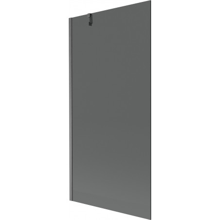 Mexen Next egyajtós fürdőkádparaván 90 x 150 cm, grafit, gun gray csiszolt - 895-090-000-00-40-66
