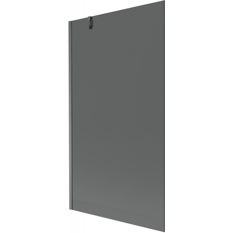 Mexen Next paravan cadă 1-canat 100 x 150 cm, grafit, gun gray periat - 895-100-000-00-40-66