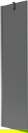 Paravan cadă Mexen Next 1-panou 50 x 150 cm, grafit, metal armat - 895-050-000-00-40-95