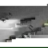 Mexen Next panou cadă de baie 1-canată 70 x 150 cm, grafit, metal pistol - 895-070-000-00-40-95