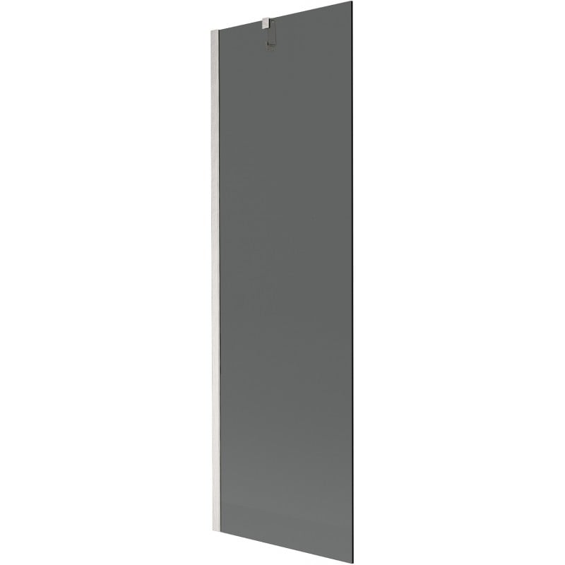 Paravan de baie Mexen Next cu 1 panou 60 x 150 cm, grafit, nichel periat - 895-060-000-00-40-97