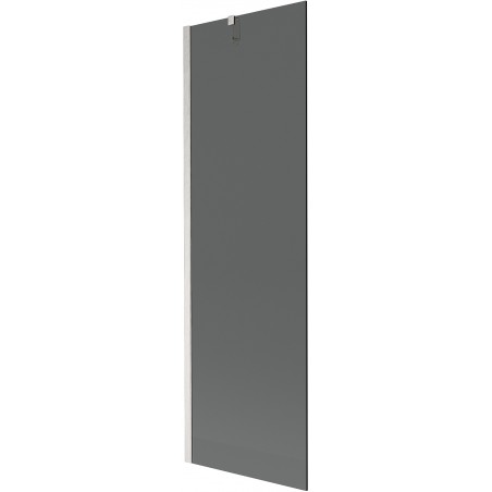 Mexen Next fürdőkád paraván 1-szárnyú 60 x 150 cm, grafit, selyemfényű nikkel - 895-060-000-00-40-97