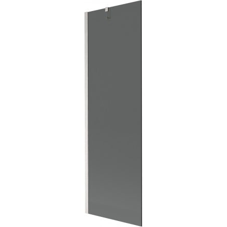 Paravan de baie Mexen Next cu 1 panou 60 x 150 cm, grafit, nichel periat - 895-060-000-00-40-97