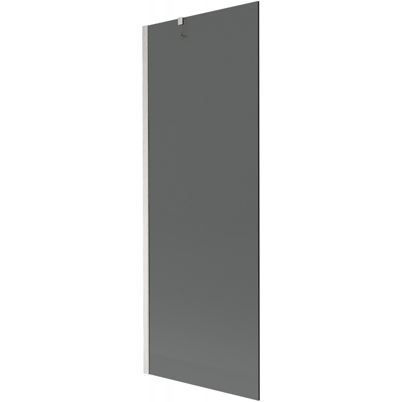 Mexen Next kádparaván, 1-szárnyú, 70 x 150 cm, grafit, kefélt nikkel - 895-070-000-00-40-97
