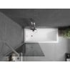Paravan cadă Mexen Next cu 1 panou 70 x 150 cm, grafit, nichel periat - 895-070-000-00-40-97